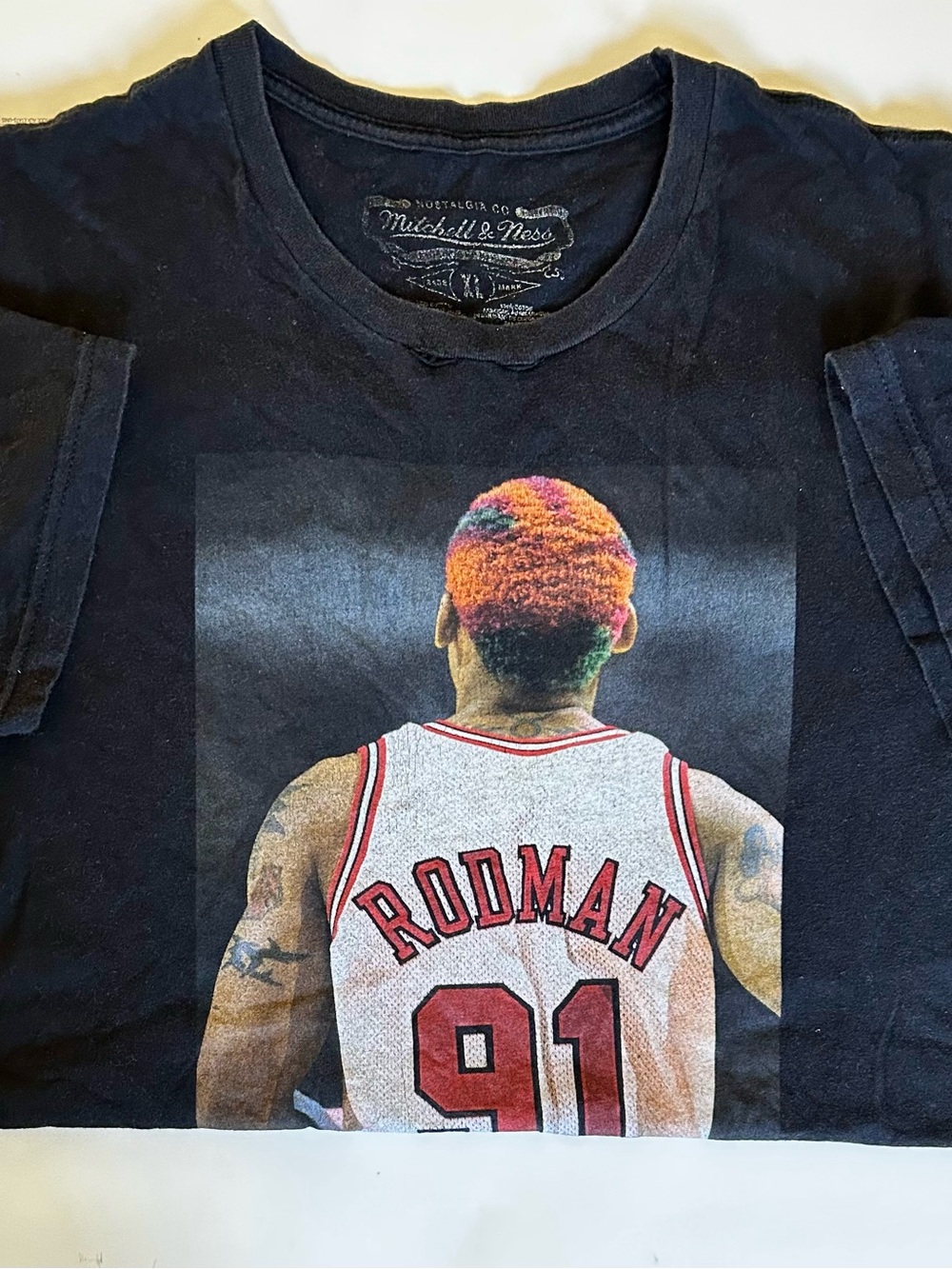 Mitchell & Ness Dennis Rodman #91 Chicago Bulls XL tee - Picture 7 of 7